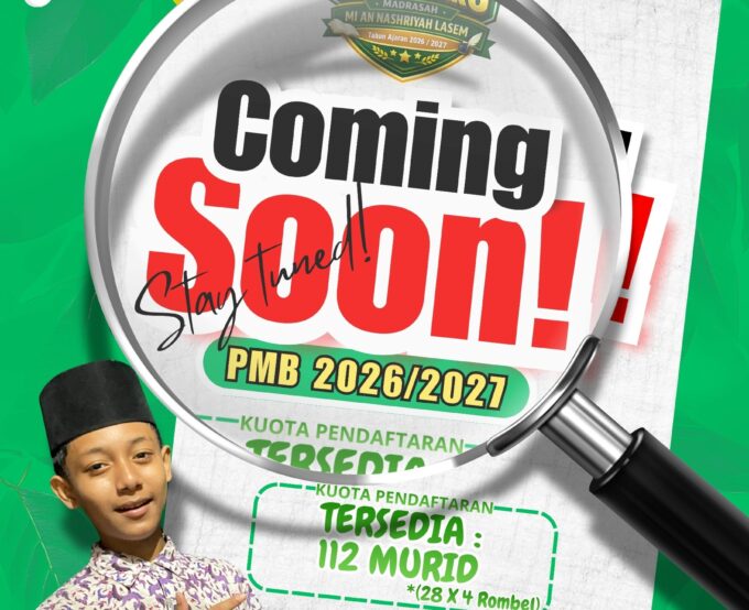 PMB MIS An Nashriyah Lasem Tahun Ajaran 2026/2027 Segera Dibuka