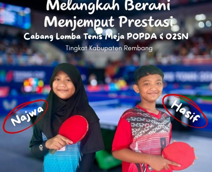 Siswa MIS An Nashriyah Lasem Siap Berlaga di POPDA dan O2SN Cabang Tenis Meja Tingkat Kabupaten Rembang